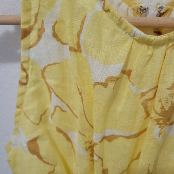 FAITHFUL THE BRAND Anthropologie Linen Cut-Out Mini Dress - Picture 11 of 14